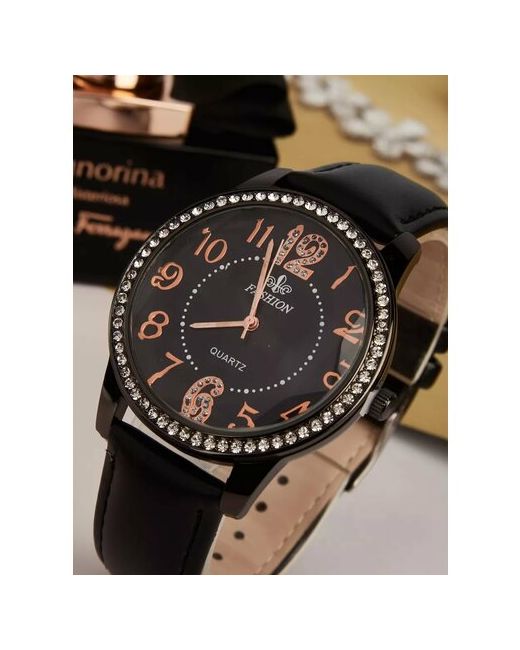 Шопоголик Наручные часы SHPR1201/черныйбронзовый черный