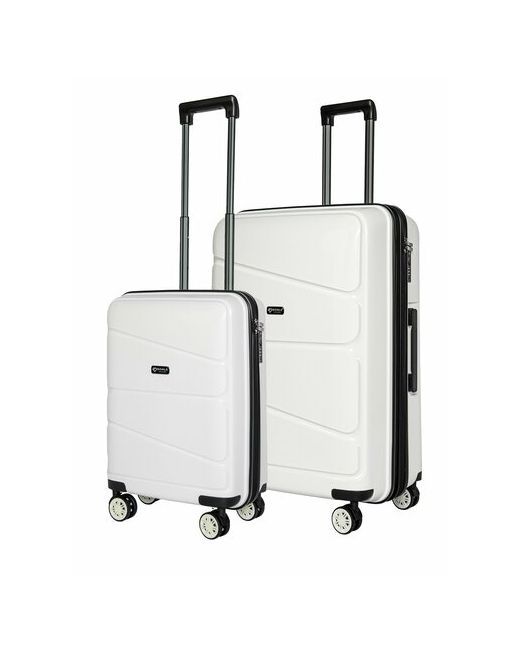 Bonle Комплект чемоданов H-8011SL/WHITE 2 шт. 136 л размер