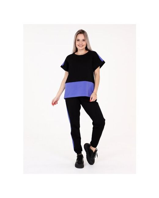 Elena Tex Комплект одежды размер 52 голубой черный