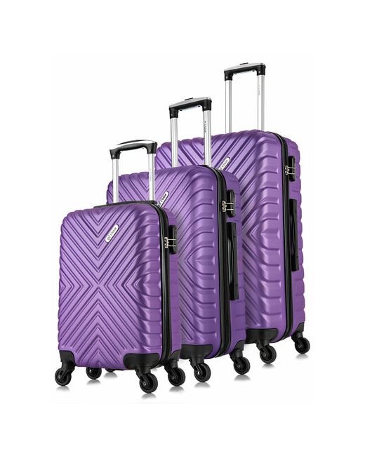 L'Case Комплект чемоданов New Delhi 3 шт. 93 л размер