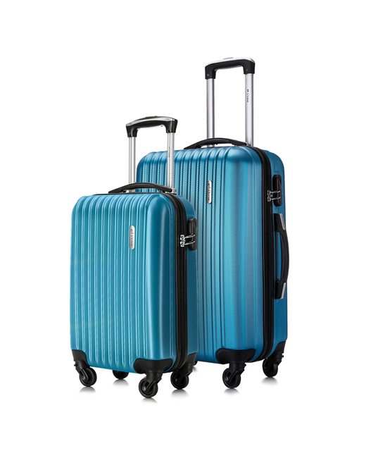 L'Case Комплект чемоданов Krabi 2 шт. 62 л размер синий