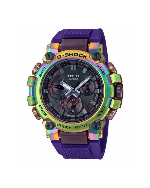 Casio Наручные часы MTG-B3000PRB-1A фиолетовый зеленый