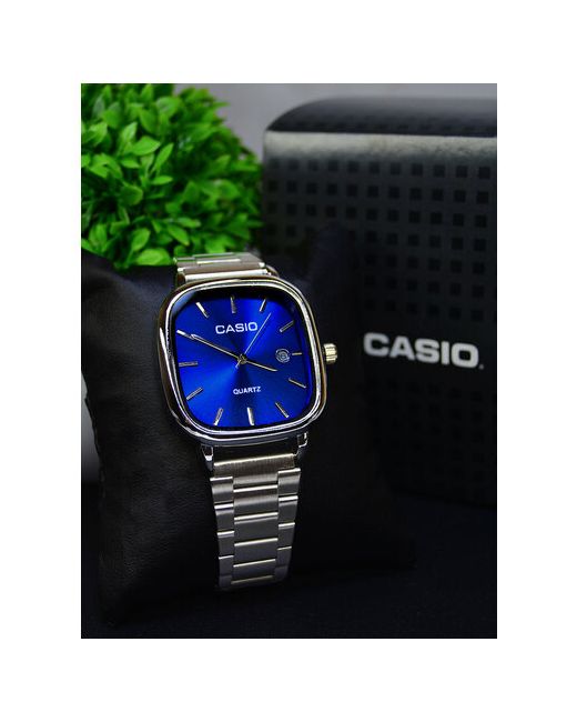 Casio Наручные часы серебряный синий