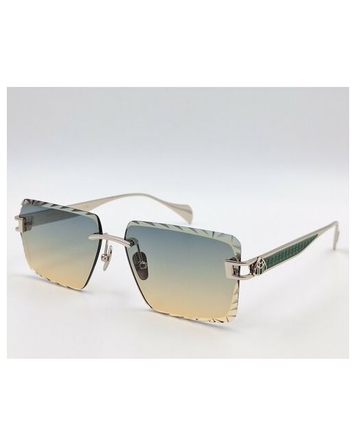 Maybach Солнцезащитные очки серебряный зеленый