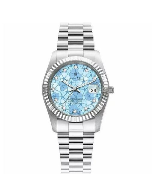 Jacques du Manoir Наручные часы JWL02601 серебряный голубой