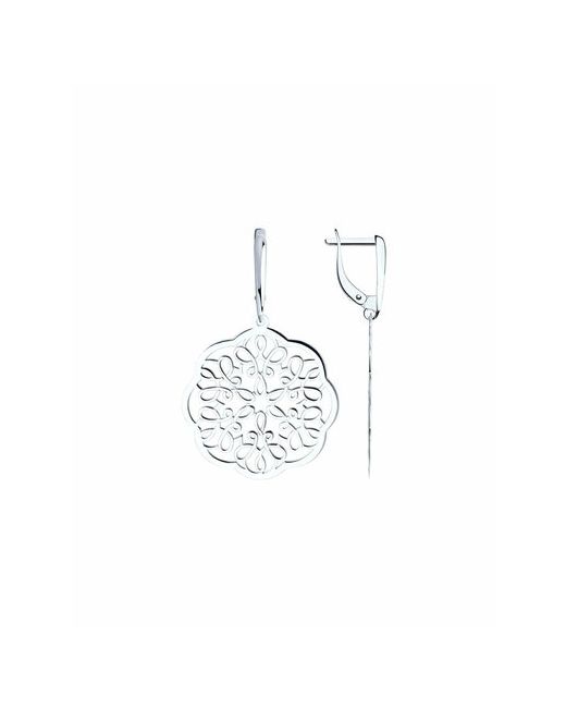 The Jeweller Серьги с подвесками серебро 925 проба родирование серебряный