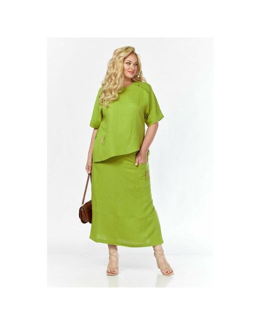 Диамант Комплект одежды размер 54 зеленый лист