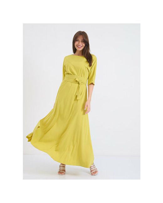 Emansipe Платье размер 48 зеленый желтый