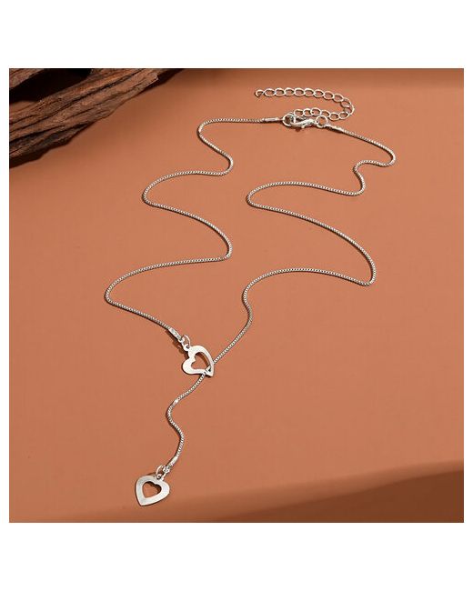Fashion Jewerly Колье Ожерелье LOVE длина 50 см серебряный