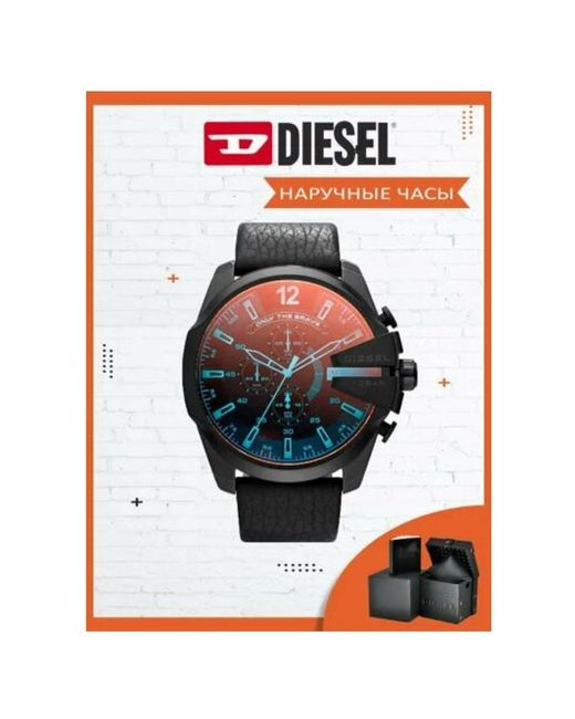 Diesel Наручные часы черный/синий