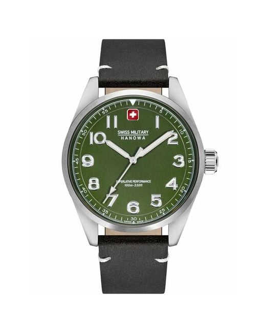Swiss Military Hanowa Наручные часы черный серебряный