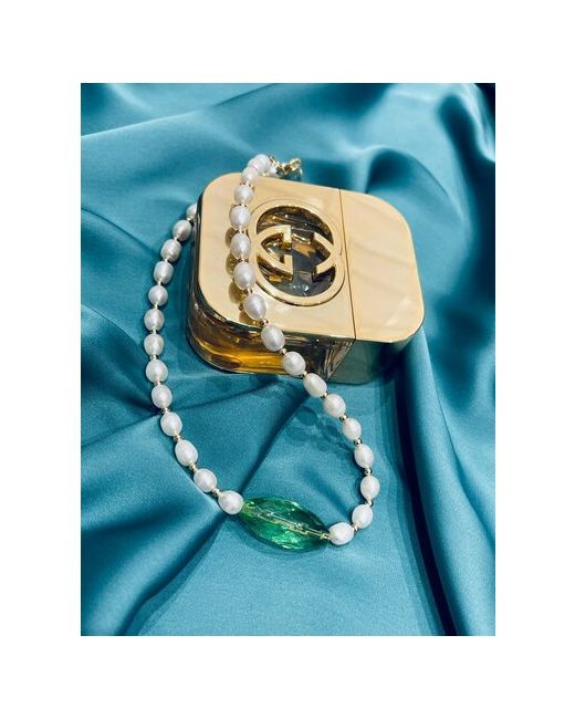 Jewellery by Marina Orlova Колье жемчуг пресноводный длина 45 см белый зеленый