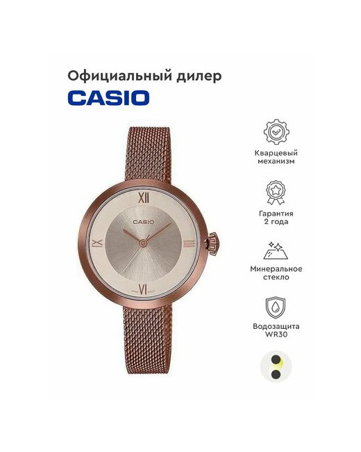Casio Наручные часы Collection черный бежевый