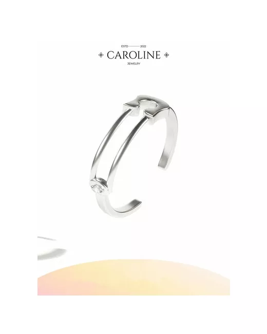 Caroline Jewelry Кольцо безразмерное серебряный