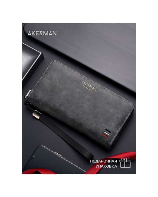 Akerman Кошелек фактура гладкая