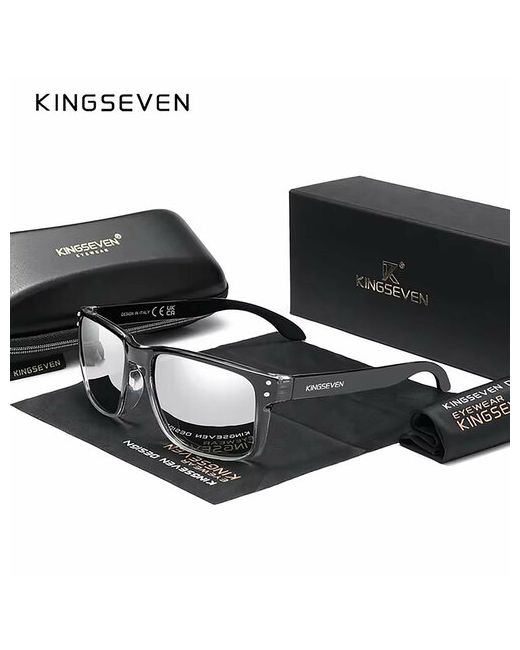 Kingseven Солнцезащитные очки серебряный/черный