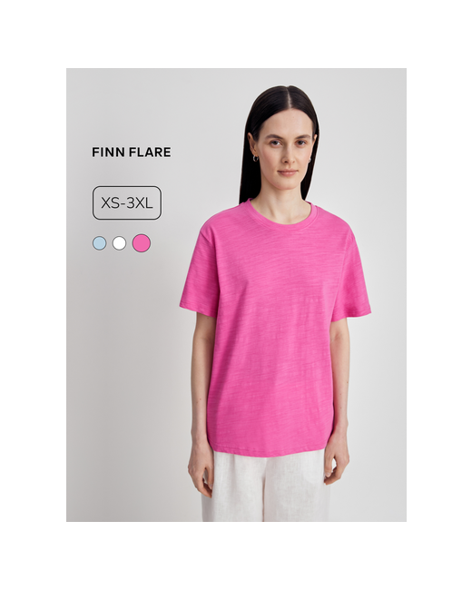 Finn Flare Футболка с коротким рукавом размер S170-88-94 фуксия