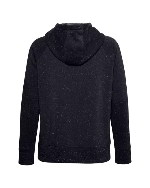 Under Armour Худи W Rival Fleece Logo Hoodie размер черный/белый