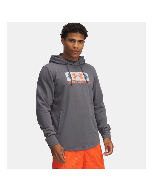Under Armour Худи Rival Terry Logo размер темно-серый