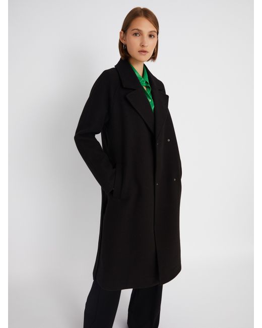 Zolla Длинное пальто без утеплителя на кнопках с рукавами реглан и поясом