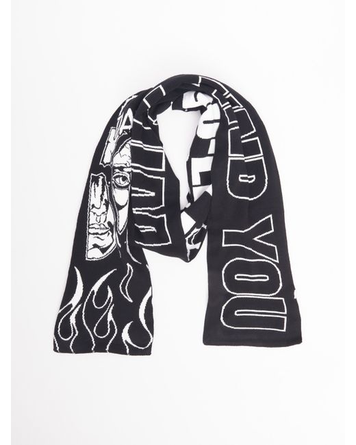 Zolla Вязаный трикотажный шарф с надписями