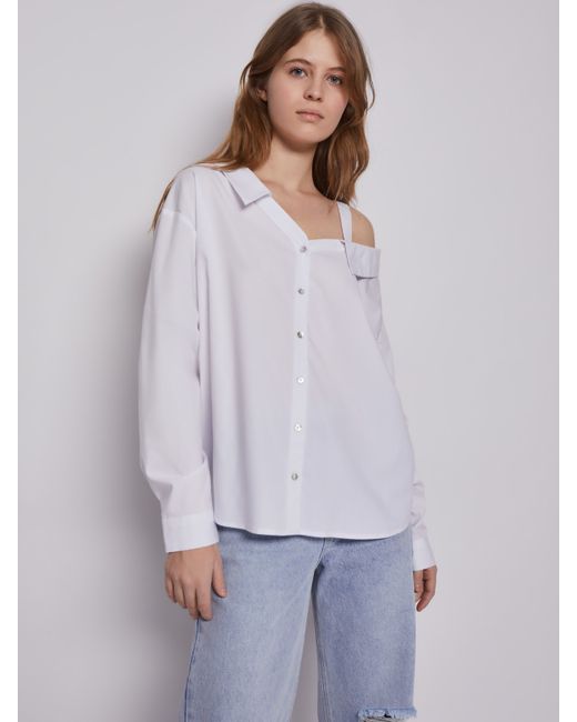Zolla Блузка-рубашка на одно плечо