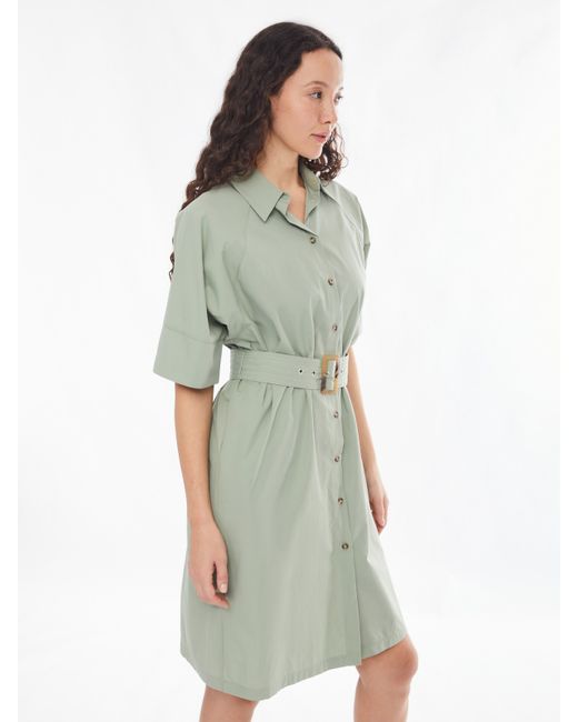 Zolla Платье-рубашка с ремнём и рукавами-реглан