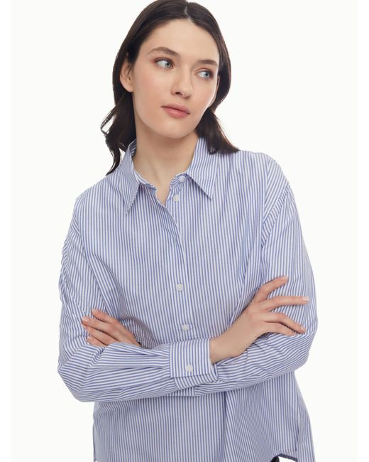 Zolla Блузка-рубашка в спортивном стиле с узором полоску