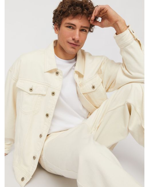 Zolla Джинсовая куртка-рубашка из хлопка свободного фасона